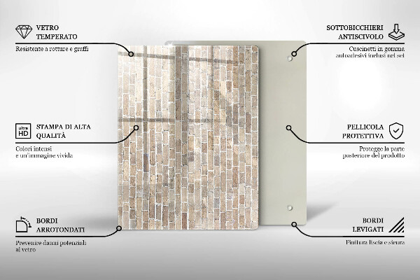 Kitchen countertop cover Wall bright bricks