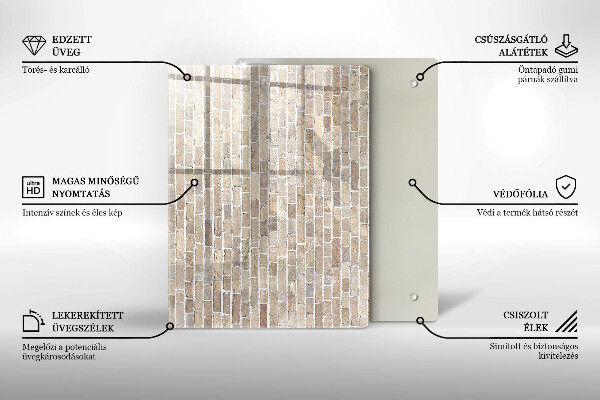 Kitchen countertop cover Wall bright bricks