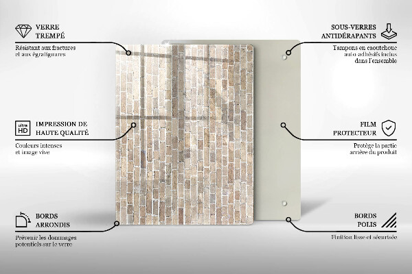 Kitchen countertop cover Wall bright bricks