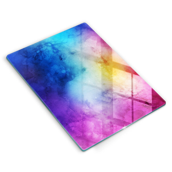Kitchen countertop cover Rainbow watercolor spots