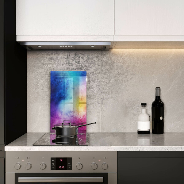 Kitchen countertop cover Rainbow watercolor spots