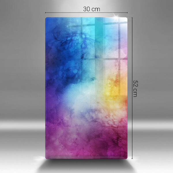 Kitchen countertop cover Rainbow watercolor spots