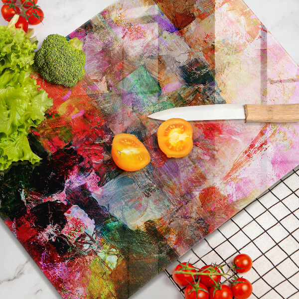 Induction hob protector Paint abstraction