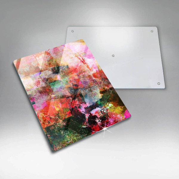 Induction hob protector Paint abstraction