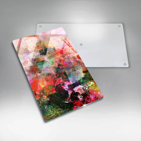 Induction hob protector Paint abstraction