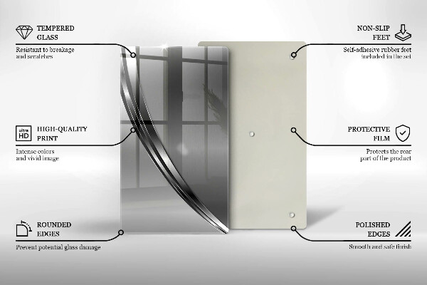 Kitchen countertop cover Metal abstraction