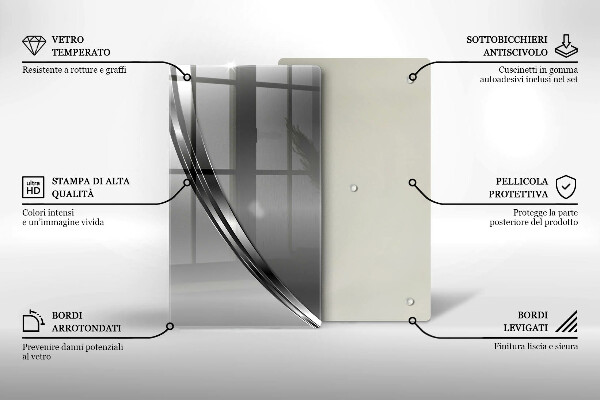 Kitchen countertop cover Metal abstraction