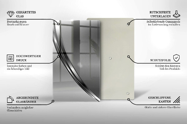 Kitchen countertop cover Metal abstraction