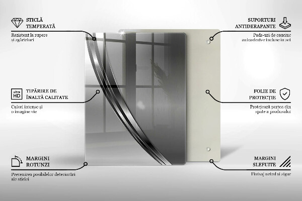 Kitchen countertop cover Metal abstraction