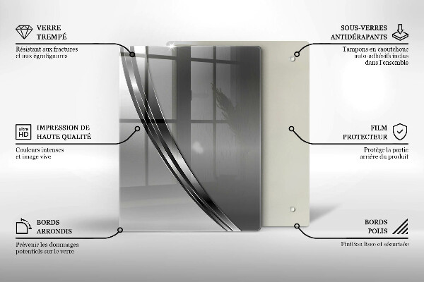 Kitchen countertop cover Metal abstraction