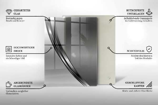 Kitchen countertop cover Metal abstraction