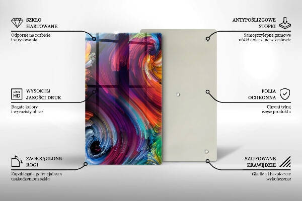 Kitchen countertop cover Colorful highlights