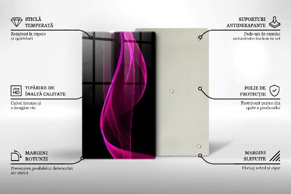 Kitchen countertop cover Pink abstraction