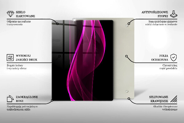 Kitchen countertop cover Pink abstraction