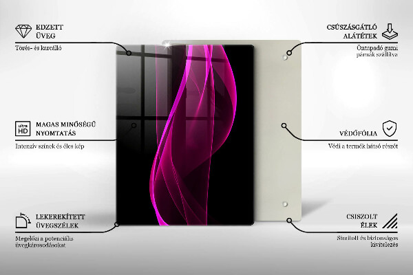 Kitchen countertop cover Pink abstraction