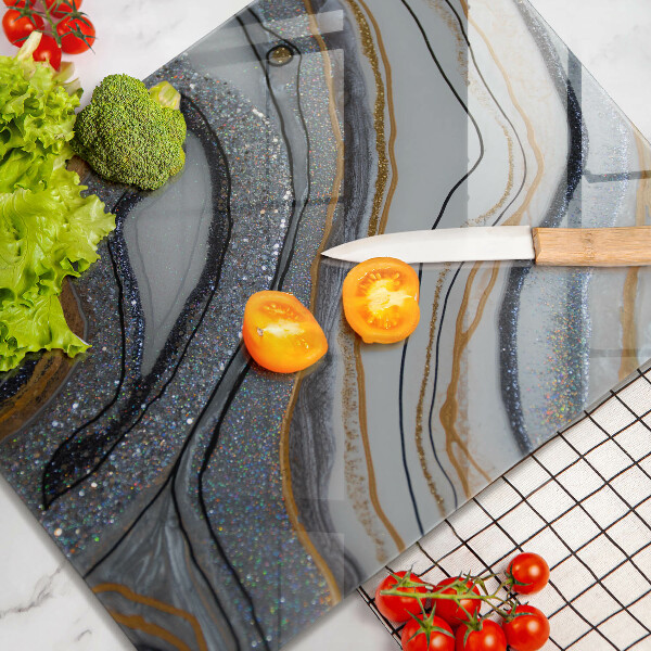 Kitchen countertop cover Rock with gold