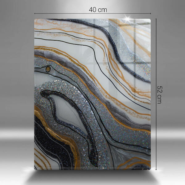 Kitchen countertop cover Rock with gold