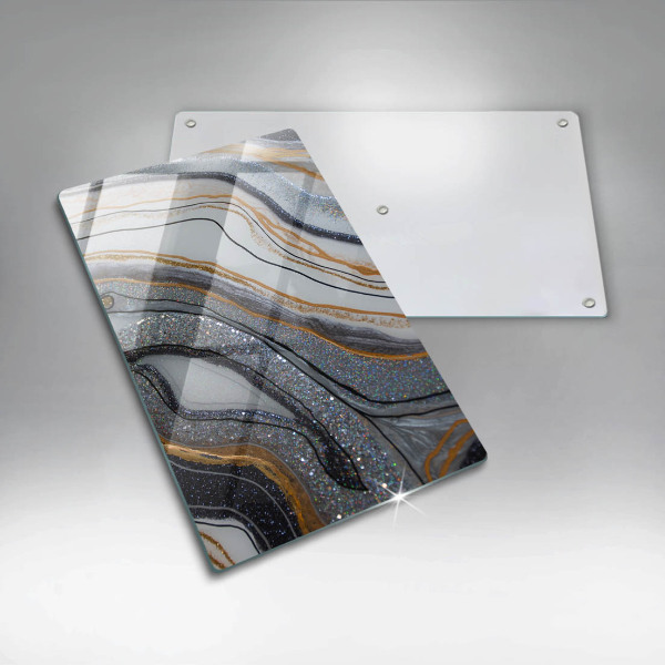 Kitchen countertop cover Rock with gold