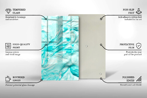Induction hob protector Paints abstraction