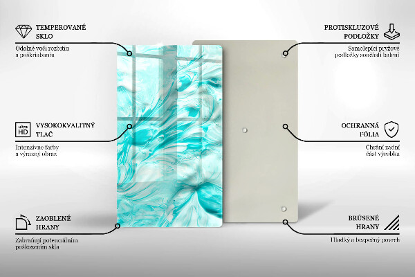 Induction hob protector Paints abstraction