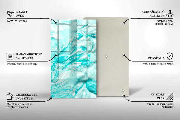 Induction hob protector Paints abstraction