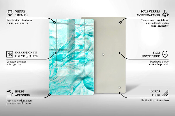 Induction hob protector Paints abstraction