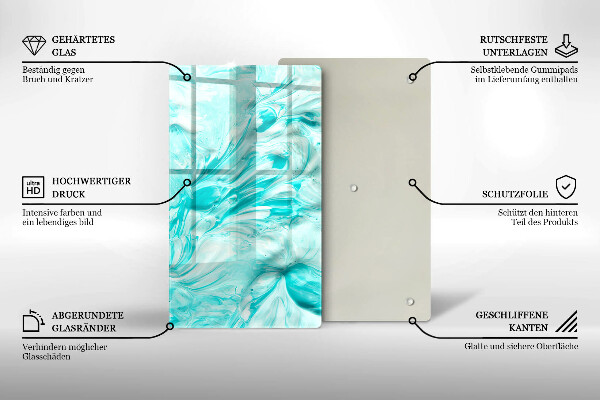 Induction hob protector Paints abstraction