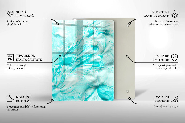 Induction hob protector Paints abstraction