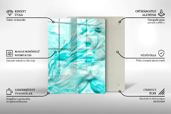 Induction hob protector Paints abstraction