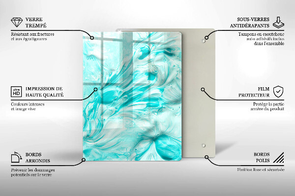 Induction hob protector Paints abstraction