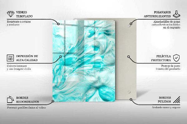Induction hob protector Paints abstraction