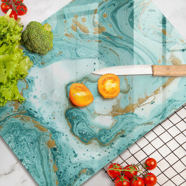 Induction hob protector Blue abstraction