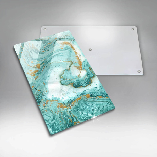 Induction hob protector Blue abstraction