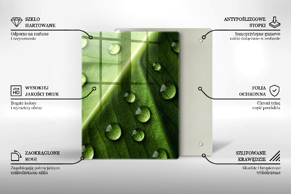Induction hob protector Nature Rosa and Leaf