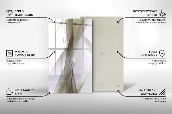 Induction hob protector Abstraction Design lines