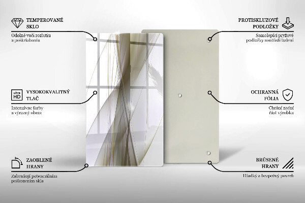 Induction hob protector Abstraction Design lines