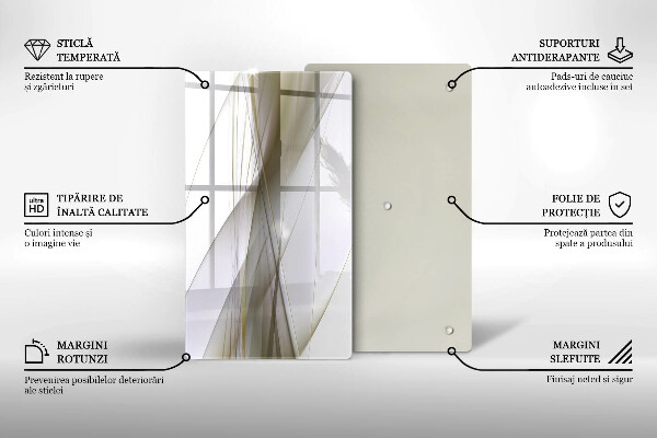 Induction hob protector Abstraction Design lines