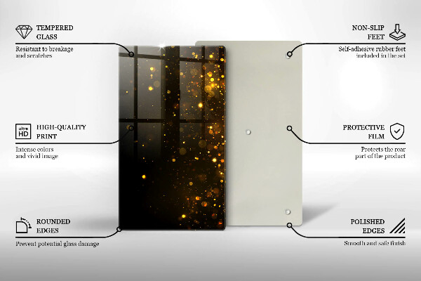 Worktop cover Golden glitter