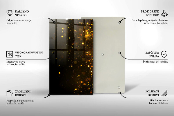 Worktop cover Golden glitter