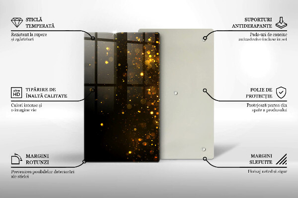 Worktop cover Golden glitter