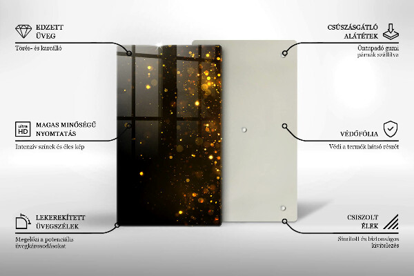 Worktop cover Golden glitter