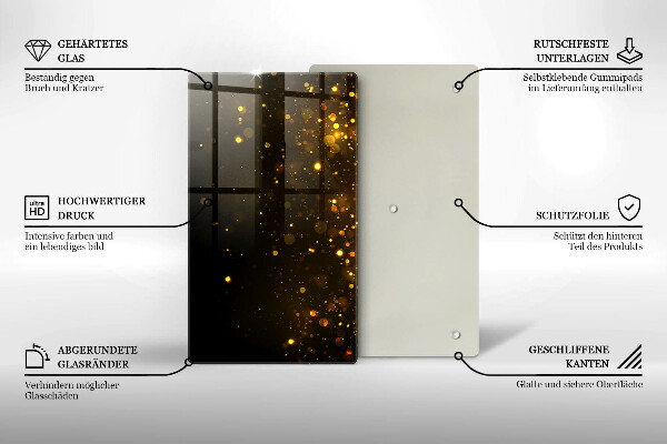 Worktop cover Golden glitter