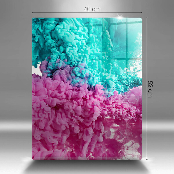 Worktop cover Turkos-pink smoke