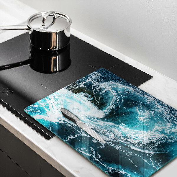 Worktop cover Foamed water waves