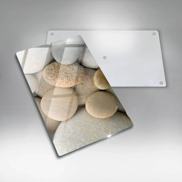 Induction hob protector Oval stone pattern