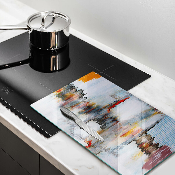 Induction hob protector Paints abstraction