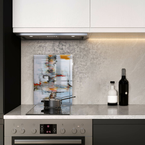 Induction hob protector Paints abstraction