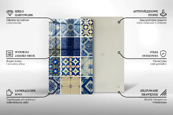 Induction hob protector Decorative tiles