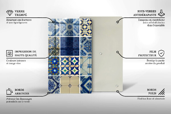 Induction hob protector Decorative tiles
