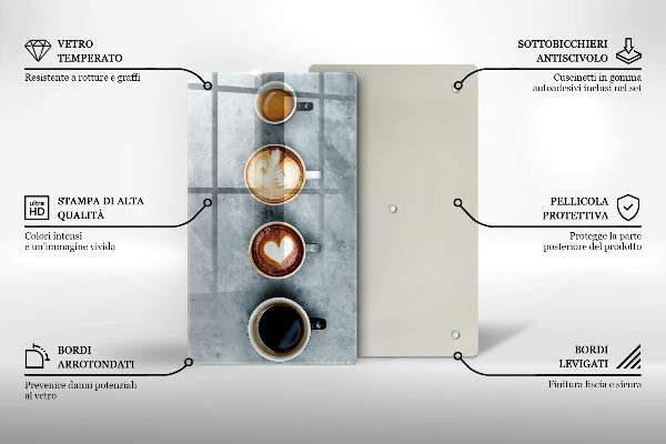 Induction hob protector Kitchen - Coffee cups